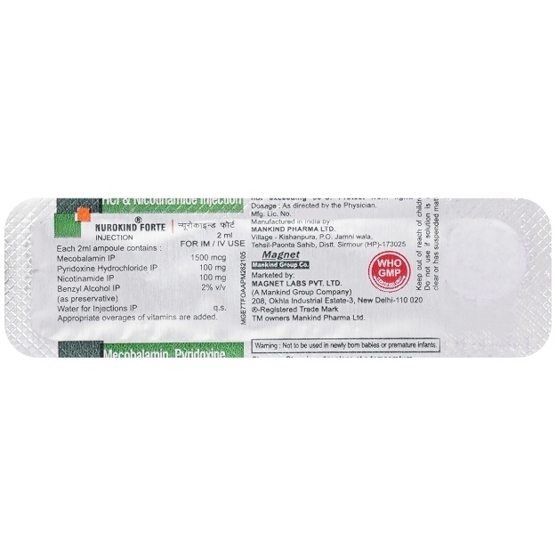 Nurokind Forte 1500mcg/100mg/100mg Injection